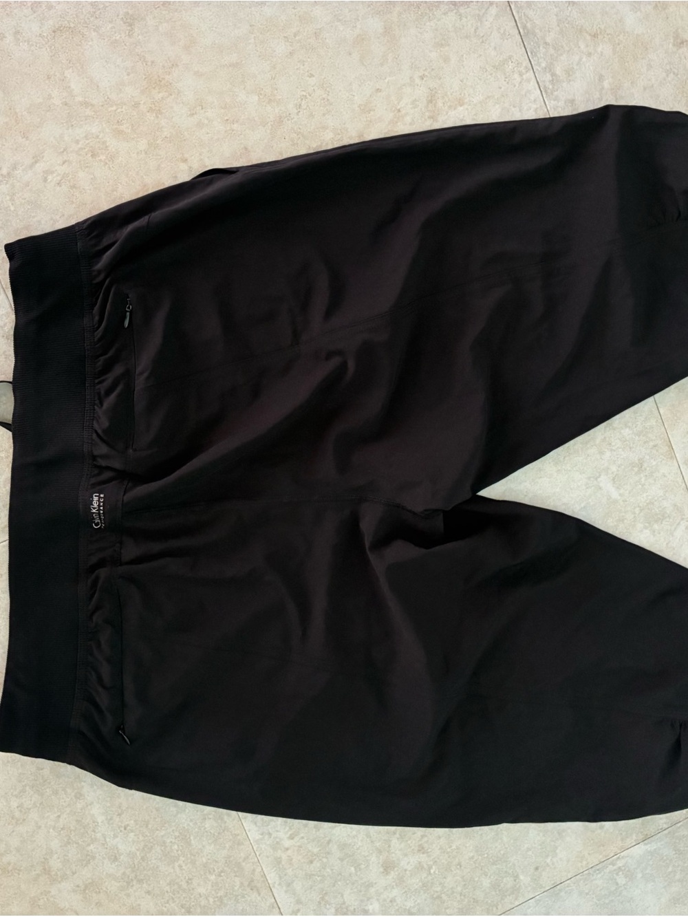 Calvin Klein Lot (2) Performance Cropped Pants Size XL Black NWT and White NWOT - Picture 9 of 12